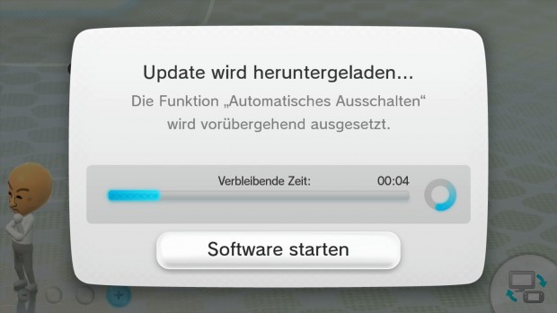 Das große Update zum Start der Konsole brauchte bei uns eine knappe Stunde für Download und die anschließende Installation.